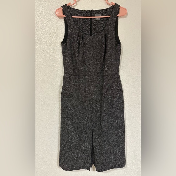 Ann Taylor Dresses & Skirts - Ann Taylor Charcoal Sleeveless Midi Dress